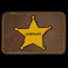 Faux Leather Engravable Patch - Round-Corner Rectangular Thumbnail