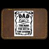 Faux Leather Engravable Patch - Round-Corner Rectangular Thumbnail