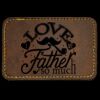 Faux Leather Engravable Patch - Round-Corner Rectangular Thumbnail
