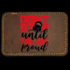 Faux Leather Engravable Patch - Round-Corner Rectangular Thumbnail