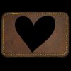 Faux Leather Engravable Patch - Round-Corner Rectangular Thumbnail