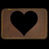 Faux Leather Engravable Patch - Round-Corner Rectangular Thumbnail