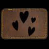 Faux Leather Engravable Patch - Round-Corner Rectangular Thumbnail