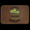 Faux Leather Engravable Patch - Round-Corner Rectangular Thumbnail