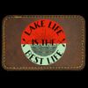 Faux Leather Engravable Patch - Round-Corner Rectangular Thumbnail
