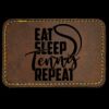 Faux Leather Engravable Patch - Round-Corner Rectangular Thumbnail