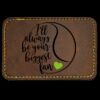 Faux Leather Engravable Patch - Round-Corner Rectangular Thumbnail