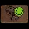 Faux Leather Engravable Patch - Round-Corner Rectangular Thumbnail