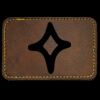 Faux Leather Engravable Patch - Round-Corner Rectangular Thumbnail