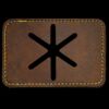 Faux Leather Engravable Patch - Round-Corner Rectangular Thumbnail