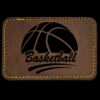 Faux Leather Engravable Patch - Round-Corner Rectangular Thumbnail
