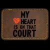 Faux Leather Engravable Patch - Round-Corner Rectangular Thumbnail