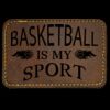 Faux Leather Engravable Patch - Round-Corner Rectangular Thumbnail