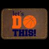 Faux Leather Engravable Patch - Round-Corner Rectangular Thumbnail