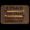 Faux Leather Engravable Patch - Round-Corner Rectangular Thumbnail