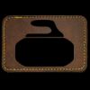 Faux Leather Engravable Patch - Round-Corner Rectangular Thumbnail