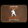 Faux Leather Engravable Patch - Round-Corner Rectangular Thumbnail