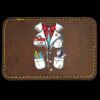 Faux Leather Engravable Patch - Round-Corner Rectangular Thumbnail