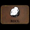 Faux Leather Engravable Patch - Round-Corner Rectangular Thumbnail