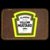 Faux Leather Engravable Patch - Round-Corner Rectangular Thumbnail