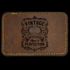 Faux Leather Engravable Patch - Round-Corner Rectangular Thumbnail