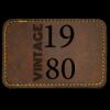 Faux Leather Engravable Patch - Round-Corner Rectangular Thumbnail