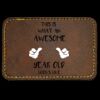 Faux Leather Engravable Patch - Round-Corner Rectangular Thumbnail