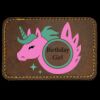 Faux Leather Engravable Patch - Round-Corner Rectangular Thumbnail