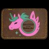 Faux Leather Engravable Patch - Round-Corner Rectangular Thumbnail