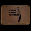 Faux Leather Engravable Patch - Round-Corner Rectangular Thumbnail