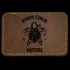 Faux Leather Engravable Patch - Round-Corner Rectangular Thumbnail