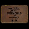 Faux Leather Engravable Patch - Round-Corner Rectangular Thumbnail
