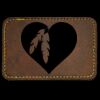 Faux Leather Engravable Patch - Round-Corner Rectangular Thumbnail