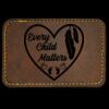 Faux Leather Engravable Patch - Round-Corner Rectangular Thumbnail