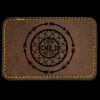 Faux Leather Engravable Patch - Round-Corner Rectangular Thumbnail