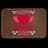 Faux Leather Engravable Patch - Round-Corner Rectangular Thumbnail