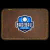Faux Leather Engravable Patch - Round-Corner Rectangular Thumbnail