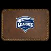 Faux Leather Engravable Patch - Round-Corner Rectangular Thumbnail