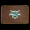 Faux Leather Engravable Patch - Round-Corner Rectangular Thumbnail
