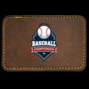 Faux Leather Engravable Patch - Round-Corner Rectangular Thumbnail