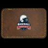 Faux Leather Engravable Patch - Round-Corner Rectangular Thumbnail