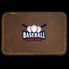 Faux Leather Engravable Patch - Round-Corner Rectangular Thumbnail