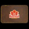 Faux Leather Engravable Patch - Round-Corner Rectangular Thumbnail