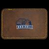 Faux Leather Engravable Patch - Round-Corner Rectangular Thumbnail