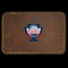 Faux Leather Engravable Patch - Round-Corner Rectangular Thumbnail