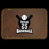 Faux Leather Engravable Patch - Round-Corner Rectangular Thumbnail