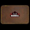 Faux Leather Engravable Patch - Round-Corner Rectangular Thumbnail