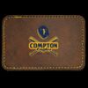 Faux Leather Engravable Patch - Round-Corner Rectangular Thumbnail