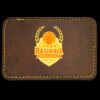 Faux Leather Engravable Patch - Round-Corner Rectangular Thumbnail