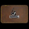 Faux Leather Engravable Patch - Round-Corner Rectangular Thumbnail